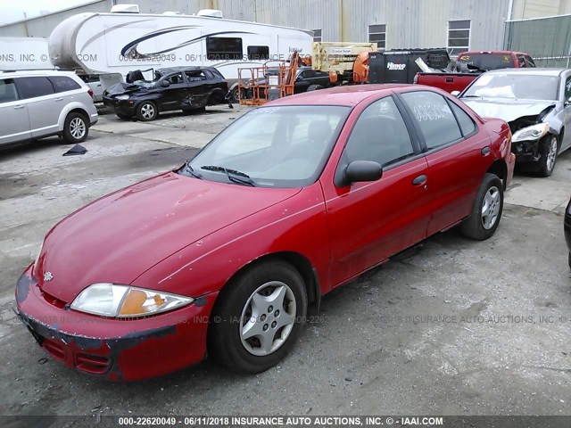 1G1JC524X27429657 - 2002 CHEVROLET CAVALIER CNG RED photo 2