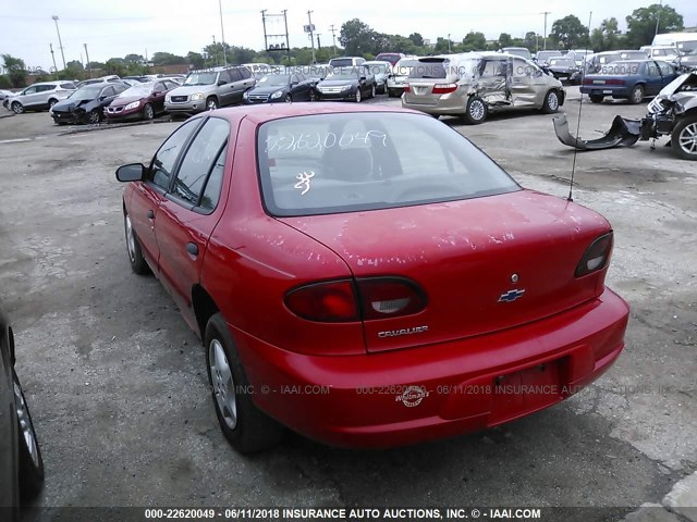 1G1JC524X27429657 - 2002 CHEVROLET CAVALIER CNG RED photo 3