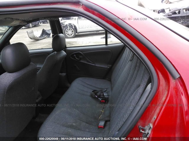 1G1JC524X27429657 - 2002 CHEVROLET CAVALIER CNG RED photo 8