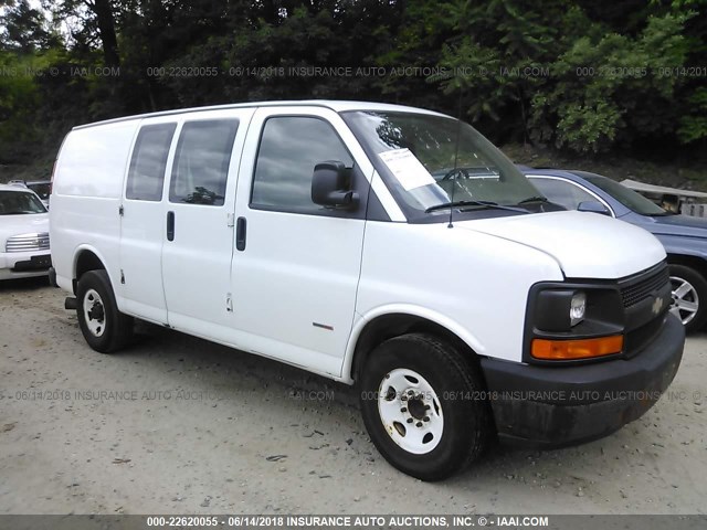 1GCHG356781185036 - 2008 CHEVROLET EXPRESS G3500  WHITE photo 1