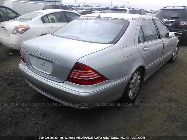 WDBNG70J23A371550 - 2003 MERCEDES-BENZ S 430 SILVER photo 4