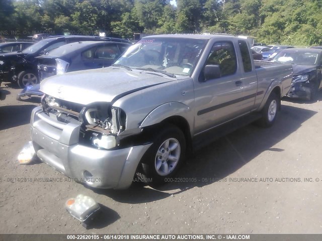 1N6DD26S72C304645 - 2002 NISSAN FRONTIER KING CAB XE SILVER photo 2