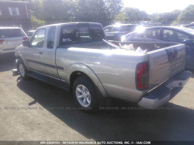 1N6DD26S72C304645 - 2002 NISSAN FRONTIER KING CAB XE SILVER photo 3