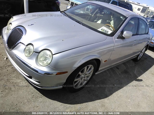 SAJDA01N21FL92066 - 2001 JAGUAR S-TYPE SILVER photo 2