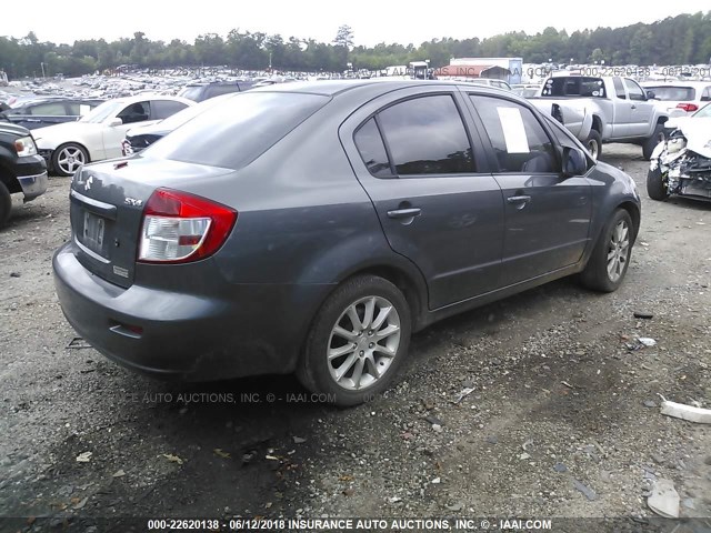 JS2YC5A20B6300764 - 2011 SUZUKI SX4 LE GRAY photo 4