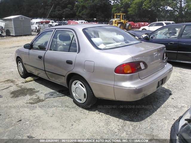 1NXBR12E8YZ360744 - 2000 TOYOTA COROLLA VE/CE/LE SILVER photo 3