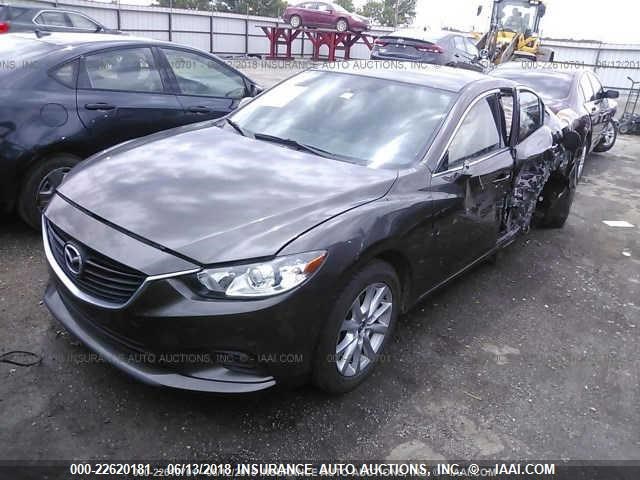 JM1GJ1U51G1414884 - 2016 MAZDA 6 SPORT GRAY photo 2