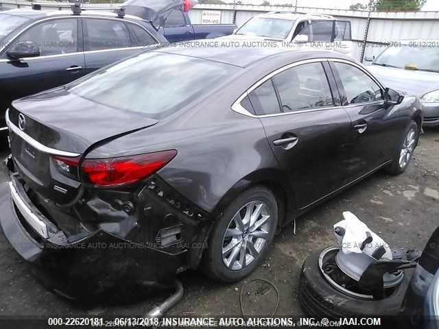 JM1GJ1U51G1414884 - 2016 MAZDA 6 SPORT GRAY photo 4