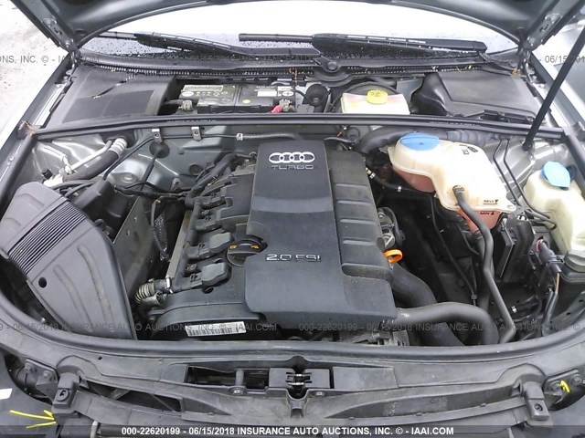 WAUDF78E76A286695 - 2006 AUDI A4 2.0T QUATTRO GRAY photo 10