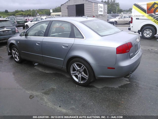 WAUDF78E76A286695 - 2006 AUDI A4 2.0T QUATTRO GRAY photo 3