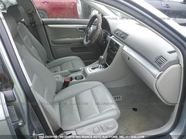 WAUDF78E76A286695 - 2006 AUDI A4 2.0T QUATTRO GRAY photo 5