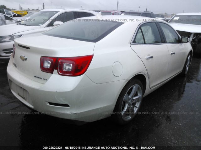 1G11J5SX8EF238006 - 2014 CHEVROLET MALIBU LTZ 白色 照片 4