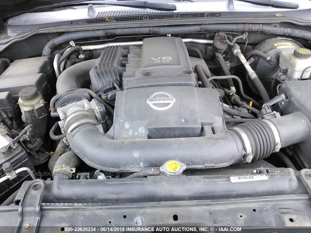 5N1AR18W47C641732 - 2007 NISSAN PATHFINDER LE/SE/XE GRAY photo 10