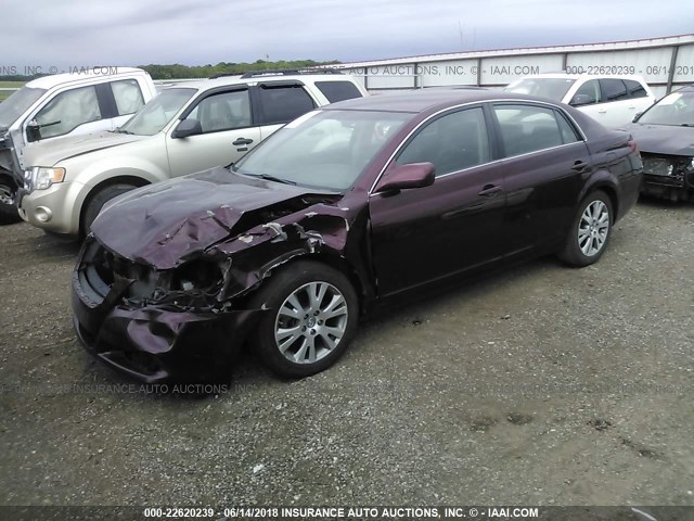 4T1BK36B28U270960 - 2008 TOYOTA AVALON XL/XLS/TOURING/LIMITED BURGUNDY photo 2