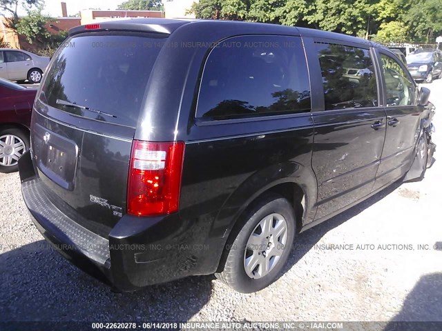 2D4RN4DE3AR372688 - 2010 DODGE GRAND CARAVAN SE BLACK photo 4