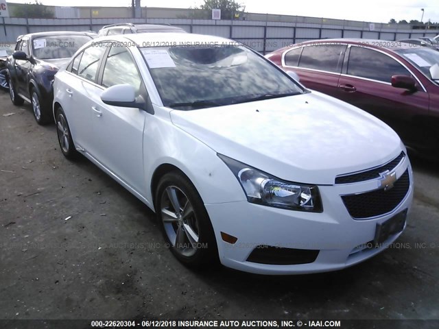 1G1PE5SB9E7366252 - 2014 CHEVROLET CRUZE LT WHITE photo 1