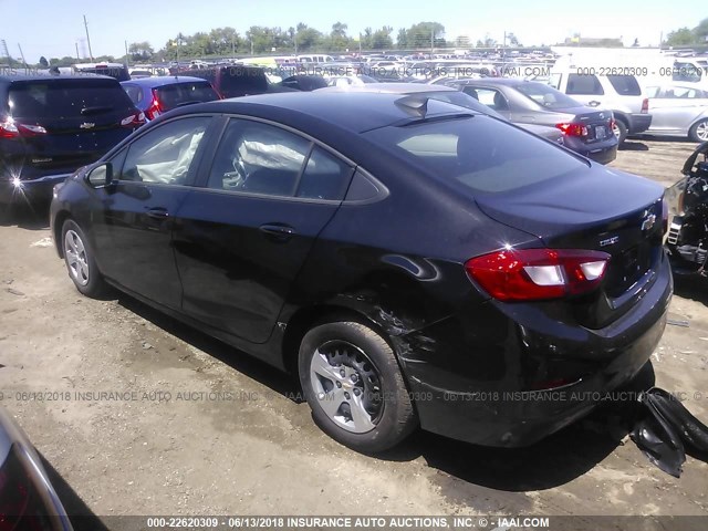 1G1BC5SM1J7146664 - 2018 CHEVROLET CRUZE LS BLACK photo 3