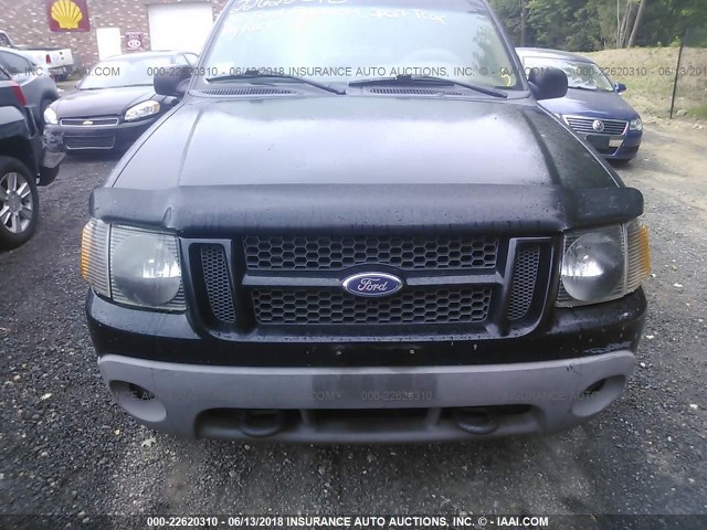 1FMZU67E22UB40106 - 2002 FORD EXPLORER SPORT TR  BLACK photo 6