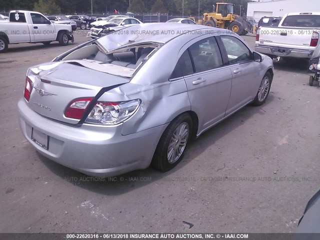 1C3LC56R98N107915 - 2008 CHRYSLER SEBRING TOURING SILVER photo 4