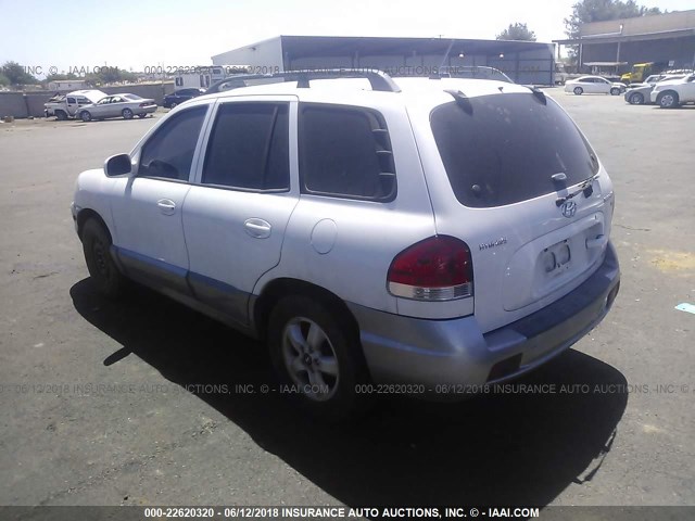 KM8SC73D65U866059 - 2005 HYUNDAI SANTA FE GLS/LX WHITE photo 3