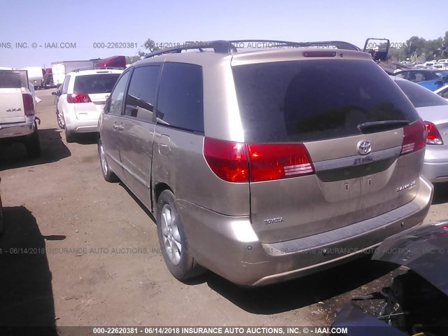 5TDZA22C64S134781 - 2004 TOYOTA SIENNA XLE/XLE LIMITED GOLD photo 3