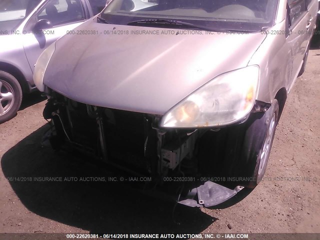 5TDZA22C64S134781 - 2004 TOYOTA SIENNA XLE/XLE LIMITED GOLD photo 6