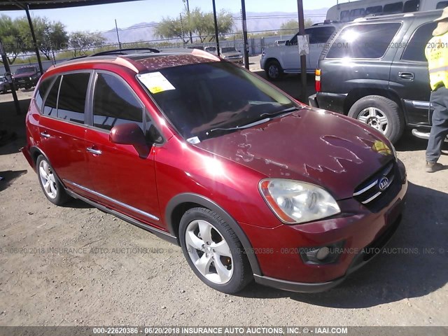 KNAFG526277084695 - 2007 KIA RONDO LX/EX MAROON photo 1