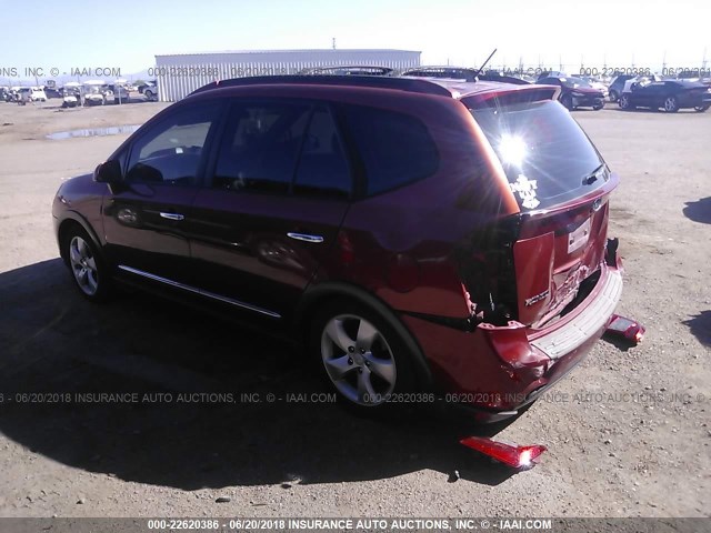 KNAFG526277084695 - 2007 KIA RONDO LX/EX MAROON photo 3