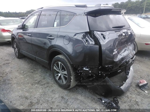 JTMWFREV6JJ155410 - 2018 TOYOTA RAV4 ADVENTURE/XLE 灰色 照片 3