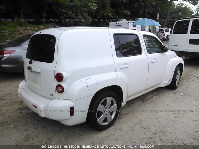 3GNDA13D08S647481 - 2008 CHEVROLET HHR LS WHITE photo 4