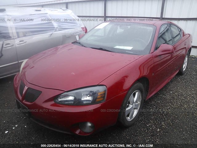 2G2WP552781112862 - 2008 PONTIAC GRAND PRIX Қызыл фото 2