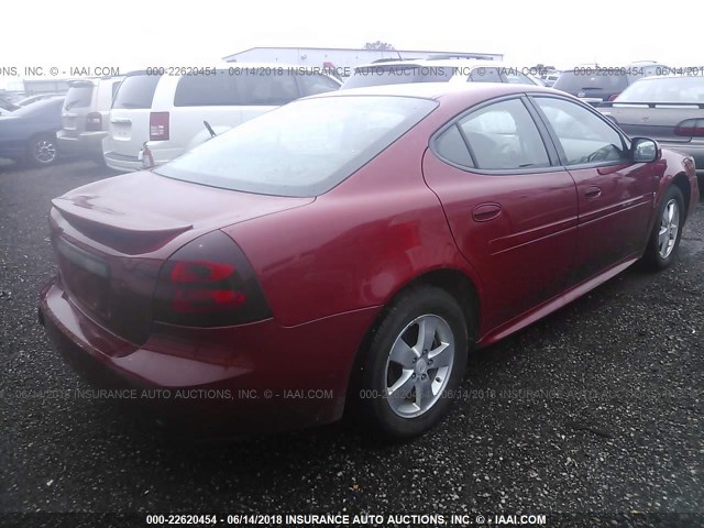 2G2WP552781112862 - 2008 PONTIAC GRAND PRIX Қызыл фото 4