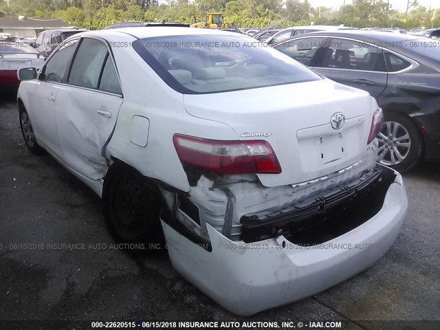 4T1BE46K49U909208 - 2009 TOYOTA CAMRY SE/LE/XLE WHITE photo 3