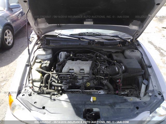 1G2NG52E4YC544300 - 2000 PONTIAC GRAND AM SE2 SILVER photo 10