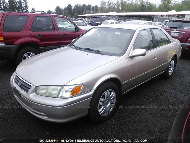 4T1BG28K51U829304 - 2001 TOYOTA CAMRY CE/LE/XLE GOLD photo 2