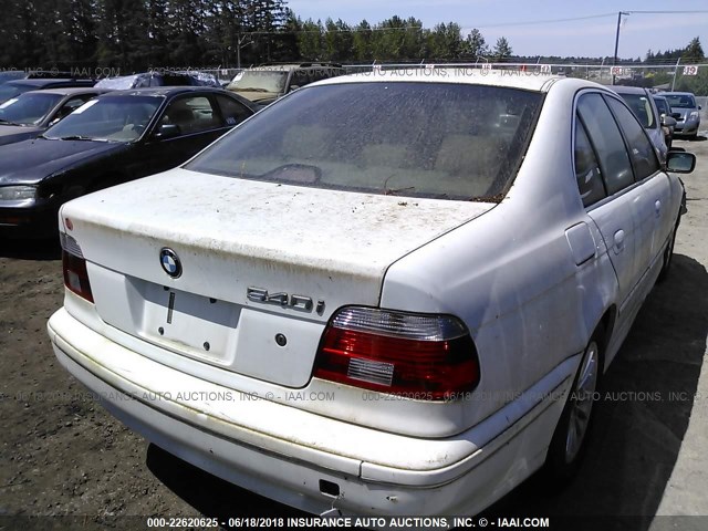 WBADN63472GN85493 - 2002 BMW 540 I AUTOMATIC WHITE photo 4