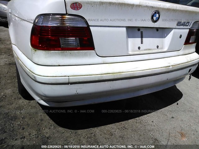 WBADN63472GN85493 - 2002 BMW 540 I AUTOMATIC WHITE photo 6