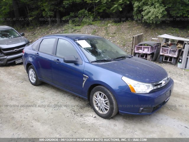 1FAHP35N28W171593 - 2008 FORD FOCUS SE/SEL/SES BLUE photo 1