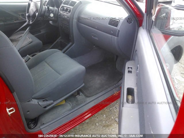1N6DD26S42C318521 - 2002 NISSAN FRONTIER KING CAB XE RED photo 5