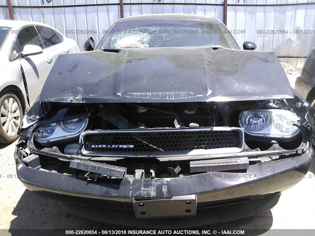 2C3CDYAG8CH210023 - 2012 DODGE CHALLENGER SXT BLACK photo 6