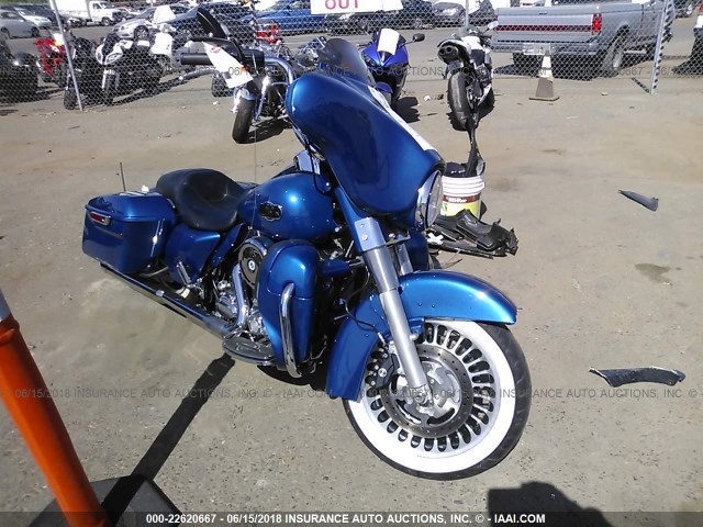 1HD1FC417AB604480 - 2010 HARLEY-DAVIDSON FLHTCU BLUE photo 1