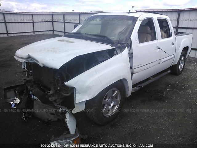 2GTEK638681119353 - 2008 GMC NEW SIERRA K1500 DENALI WHITE photo 2