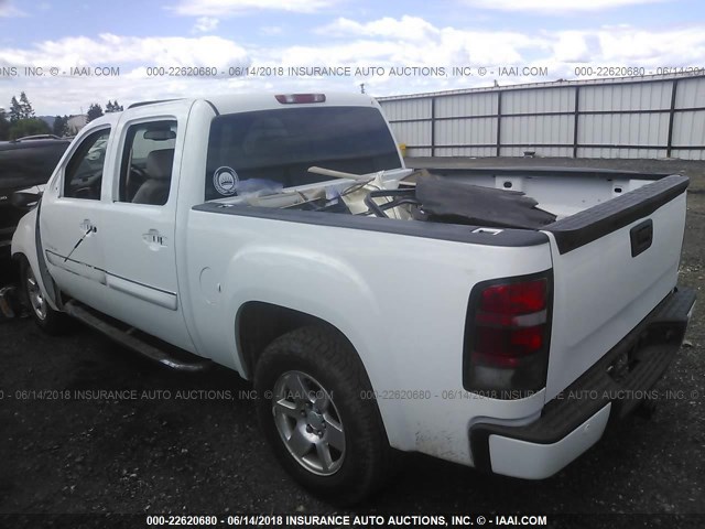 2GTEK638681119353 - 2008 GMC NEW SIERRA K1500 DENALI WHITE photo 3