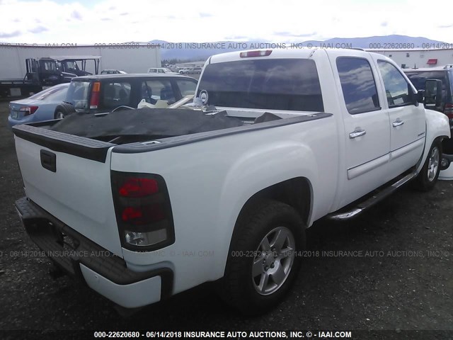 2GTEK638681119353 - 2008 GMC NEW SIERRA K1500 DENALI WHITE photo 4