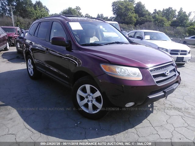 5NMSH13E79H309914 - 2009 HYUNDAI SANTA FE SE/LIMITED RED photo 1