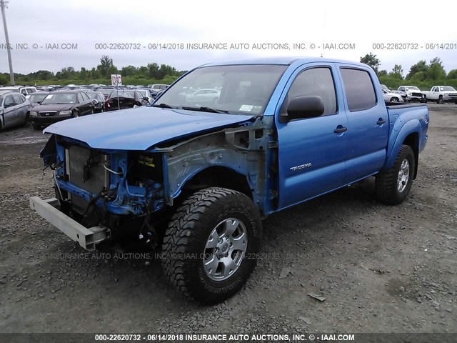 3TMLU42N78M016450 - 2008 TOYOTA TACOMA DOUBLE CAB ლურჯი ფოტო 2