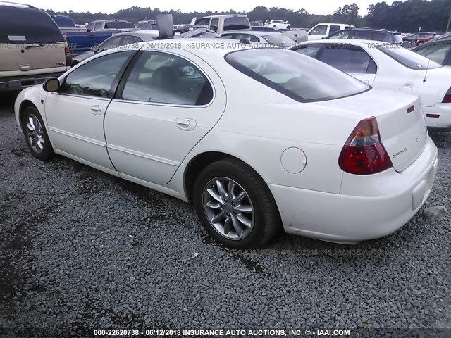 2C3AE66G74H645389 - 2004 CHRYSLER 300M WHITE photo 3