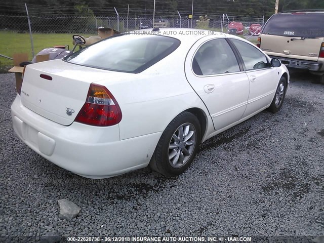 2C3AE66G74H645389 - 2004 CHRYSLER 300M WHITE photo 4