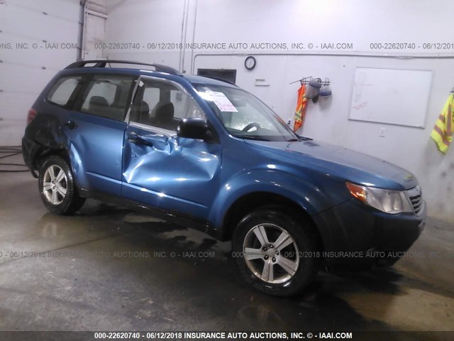 JF2SH6BC0AH793784 - 2010 SUBARU FORESTER XS Синій фото 1