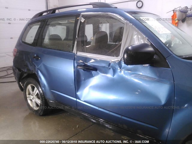 JF2SH6BC0AH793784 - 2010 SUBARU FORESTER XS Синій фото 6